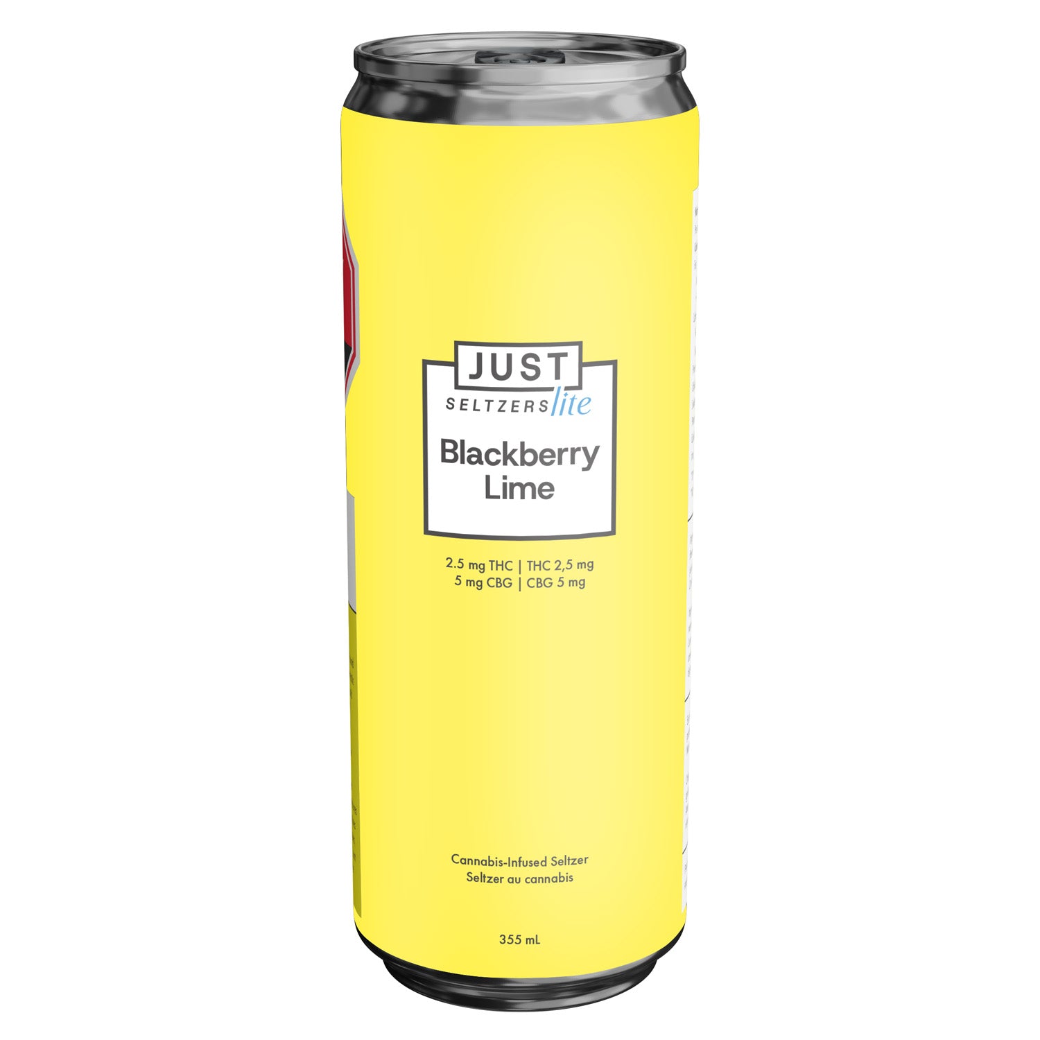 JUST SELTZERS LITE - BLACKBERRY LIME 2.5 THC + 5 CBG SELTZER